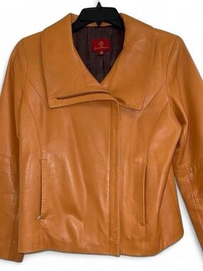 NWOT Cole Haan Asymmetrical Leather Jacket